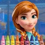 Anna Frozen Coloring