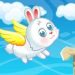 Easter Bunny Flying