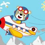 Friendly Airplanes For Kids Coloring